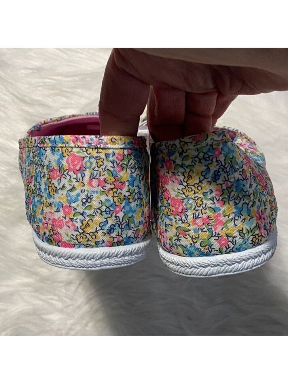 2 for $12 from my closet-Bella Canvas Women's Floral Slip-On Sneakers - Picture 3 of 4